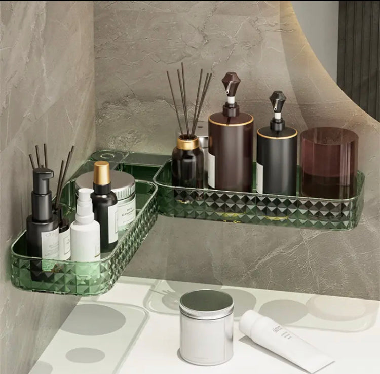 Multifunctional Bathroom Corner Shelf, Wall Mounted Bathroom Storage Organizer, New Foldable Design Bathroom Rack Multifunctional Bathroom Corner Shelf, Wall Mounted Bathroom Storage Organizer, New Foldable Design Bathroom Rack